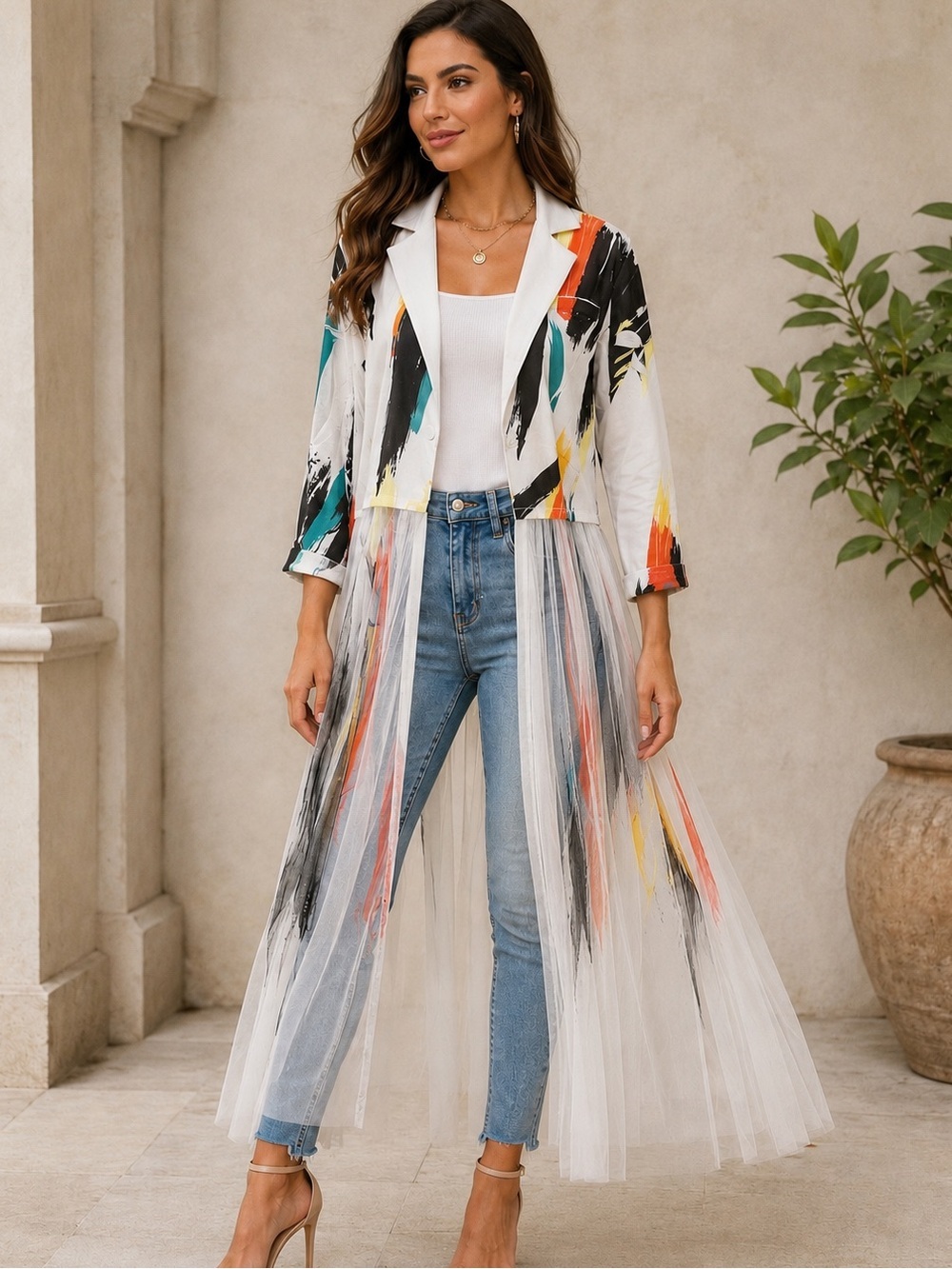 Origami Abstract duster